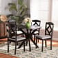 Baxton Studio Carlin Modern Dark Brown Wood 5pc. Dining Set - image 8
