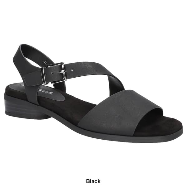 Womens Easy Street Tigris Asymmetrical Slingback Sandals