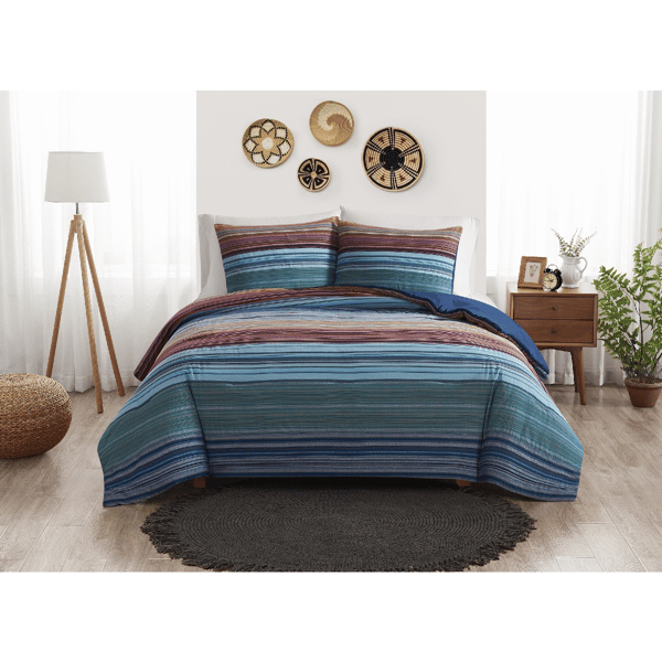 Brooklyn Loom Met Stripe Yarn Dye 3pc. Comforter Set - image 