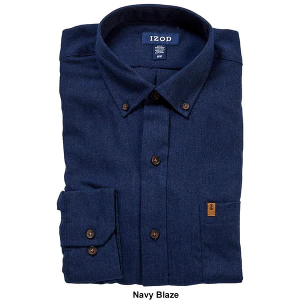 Mens IZOD&#174; Solid Flannel Shirt