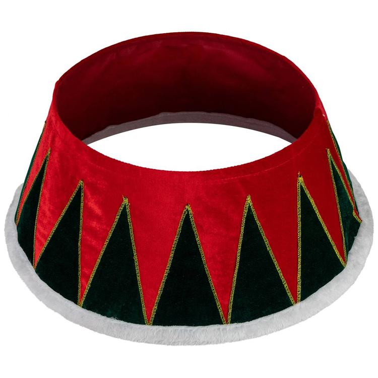 Northlight Seasonal 25in. Red and Green Christmas Tree Collar