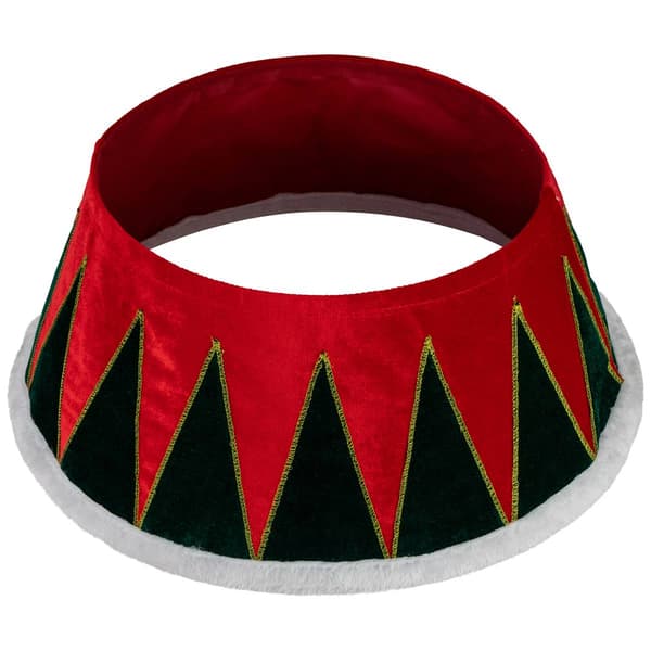Northlight Seasonal 25in. Red and Green Christmas Tree Collar