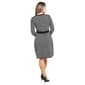Womens Sharagano Button Trim Houndstooth Sweater Knit Dress - image 2