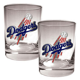 MLB Los Angeles Dodgers 2pc. Rocks Glass Set