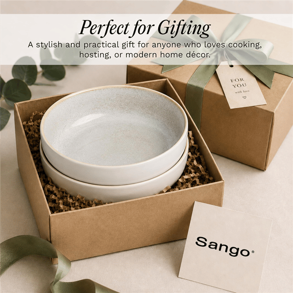 Sango Anderson Cream 10in. Large Ceramic Serving Bowl - Set of 2