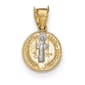 Unisex Gold Classics(tm) Yellow & Rhodium St. Benedict Medal - image 1