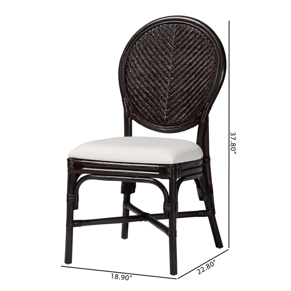 bali & pari Elmer Natural Rattan Dining Chair