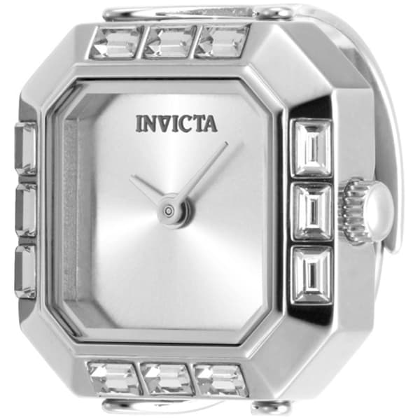 Womens Invicta Silver Dial Quartz Mini Ring Watch - 49580 - image 