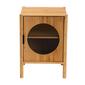 Baxton Studio Naresh Brown Bamboo Wood 1-Door End Table - image 4