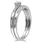 Loveblooms&#8482; 1/5ctw. Round White Diamonds Bridal Ring Set - image 2