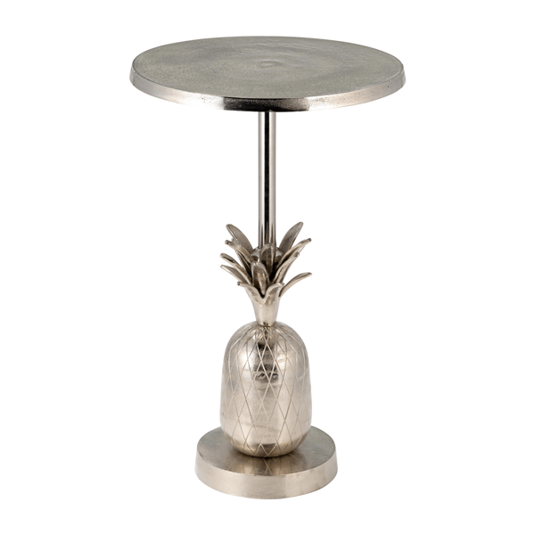 Sagebrook Home Modern Pineapple Base Metal Accent Table