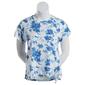 Plus Size Architect&#174; Short Sleeve Floral Side Tie Tee - image 3