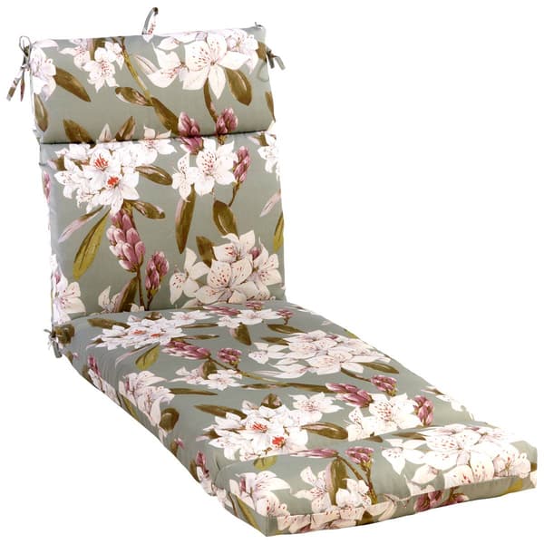 Jordan Manufacturing Floral Chaise Cushion - Purple/White - image 