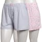 Juniors Pillow Talk 2pk. Cats & Stripes Pajama Shorts - image 2