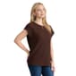 Womens Jones New York Cap Sleeve Keyhole Neck Textured Blouse - image 3