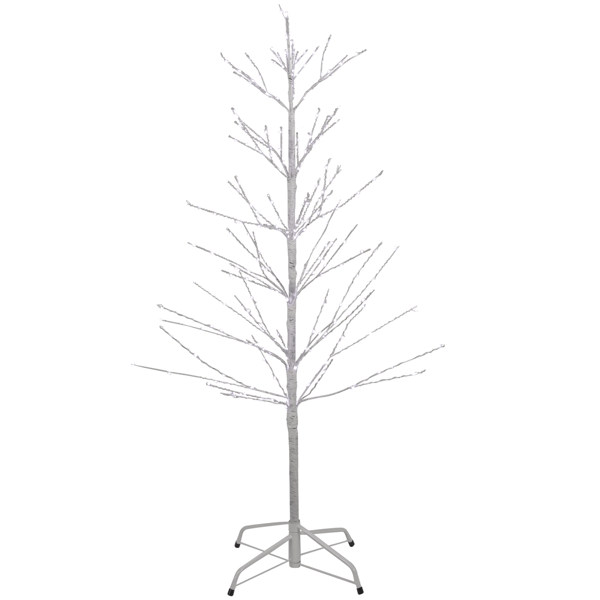 Northlight 4ft. LED Pure White Lights Birch Christmas Twig Tree