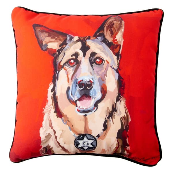 Chief The German Shepherd Decorative Pillow - 18x18 - image 