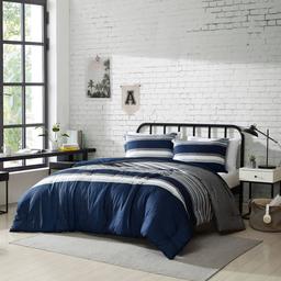 Nautica Heathered Block Microfiber Comforter Set