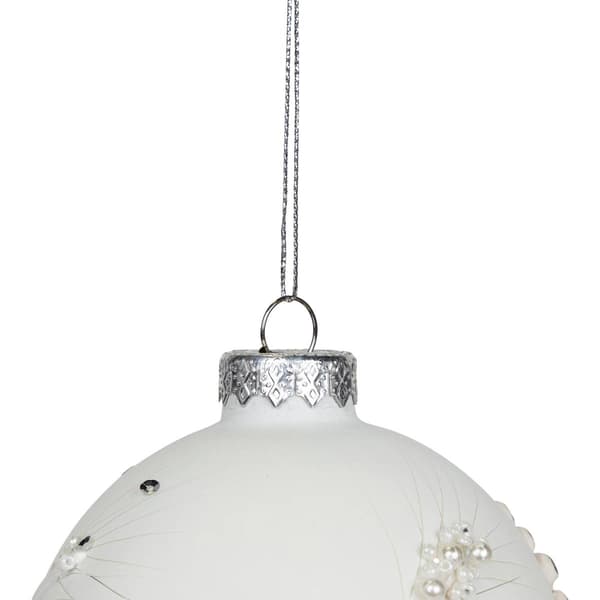 Northlight Seasonal 3.5in. Glass Onion Drop Christmas Ornament
