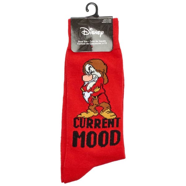 Mens Centric Brands Disney Grumpy Crew Socks - image 