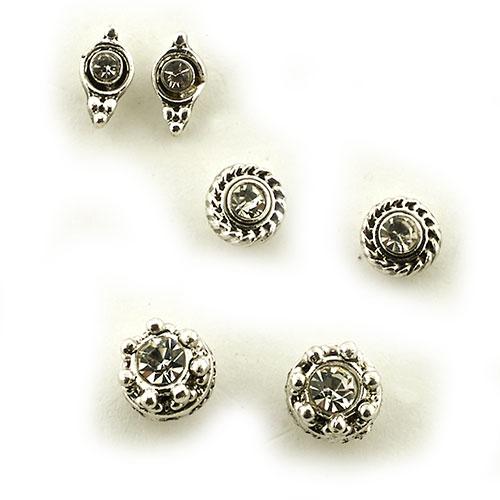 Freedom Nickel Free Flower Trio Earring Set