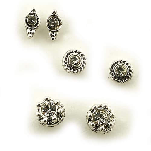 Freedom Nickel Free Flower Trio Earring Set - image 