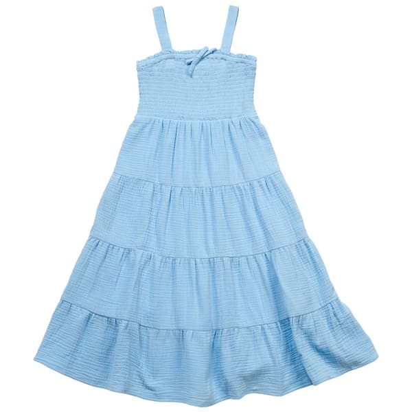 Girls (7-16) Jolie & Joy Sleeveless Smocked Solid Maxi Dress - image 
