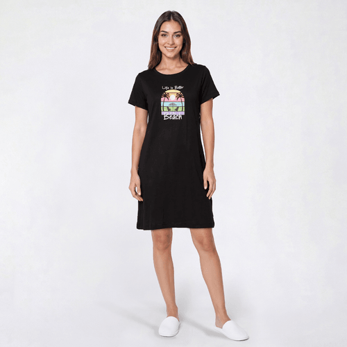 Womens Rene Rofe(R)  Life Is Better At The Beach Nightshirt - image 