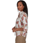 Womens Alfred Dunner Union Square Roll Tab Sleeve Leaf Blouse - image 4