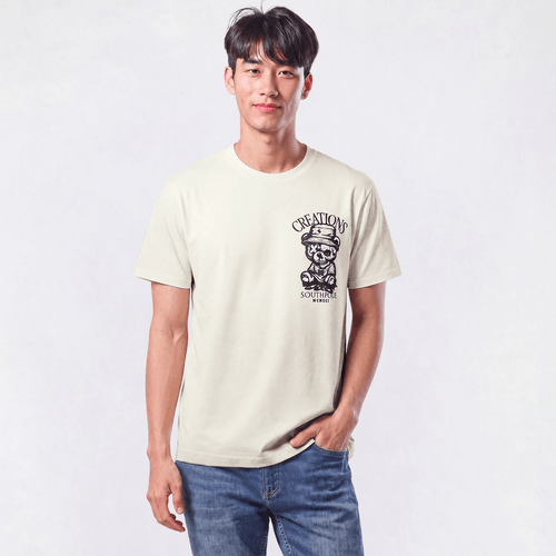 Young Mens SOUTHPOLE(R) Skull Bear Creations Graphic Tee
