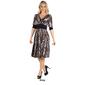 Womens 24/7 Comfort Apparel Animal Print Knee Length A-Line Dress - image 5