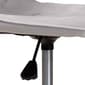 Baxton Studio Kabira Glam & Luxe Grey Velvet Swivel Office Chair - image 8
