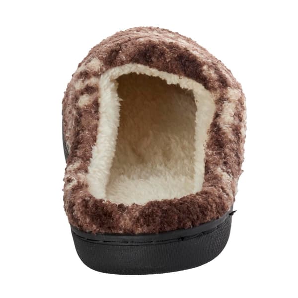Mens Preswick & Moore&#174; Boxed Novelty Plaid Slippers-Brown/Tan
