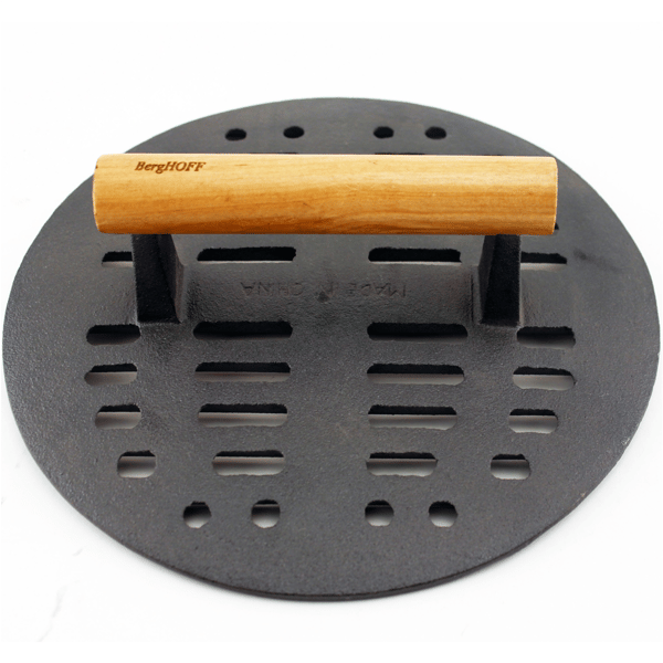 BergHOFF Neo 3pc. Cast Iron Fry & Grill Pan Set with Steak Press