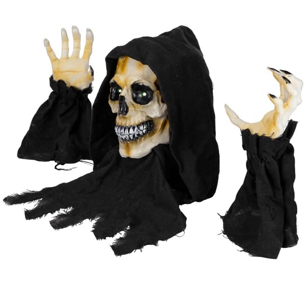 Northlight Seasonal 8in. LED Grim Reaper Outdoor Decor