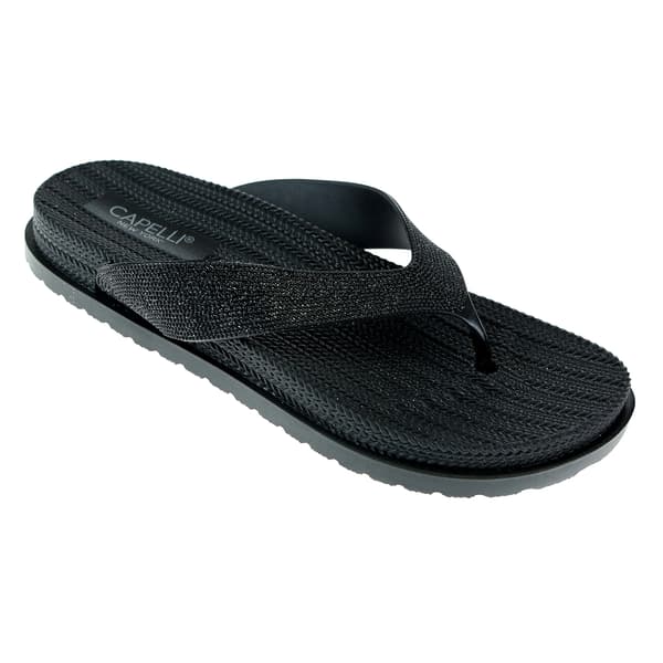 Womens Capelli New York Glitter Textured Sandals
