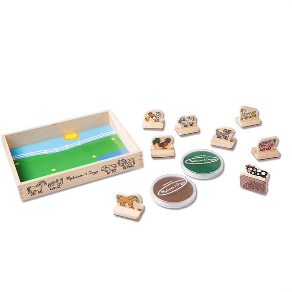 Melissa & Doug&#40;R&#41; My First Wooden Farm Stamp Set - image 