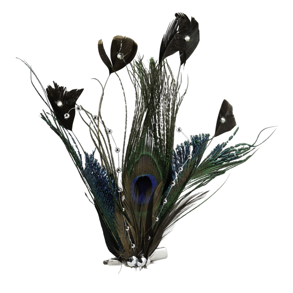 Northlight Peacock Ocelli Feather Clip-On Christmas Ornament