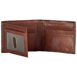 Mens Dockers® Extra Capacity Zipper Wallet - Brown