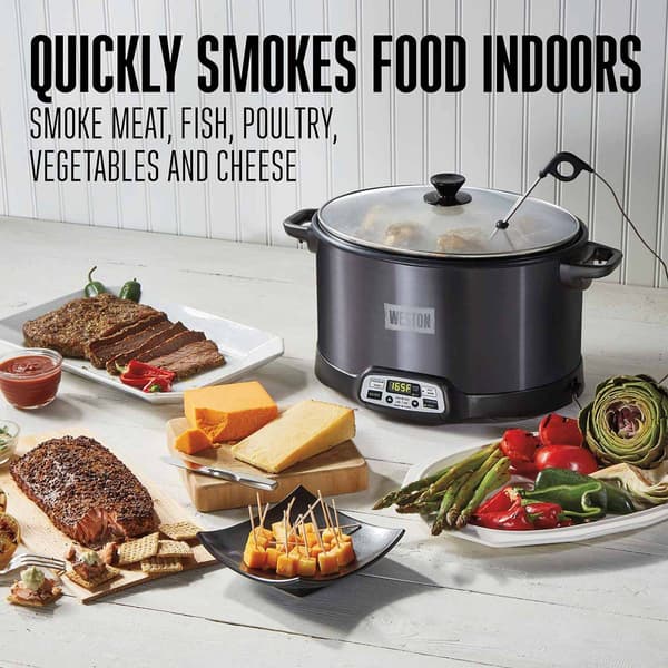 Weston&#174; 2-in-1 Indoor Smoker & Slow Cooker