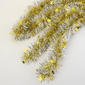12 Foot Silver Tinsel Garland with Gold Stars - image 1