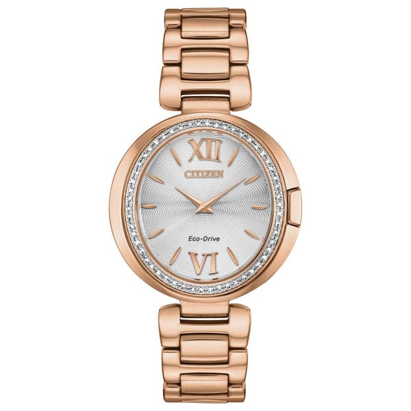 Womens Citizen(R) Eco-Drive Pink Gold Capella - EX1503-54A - image 