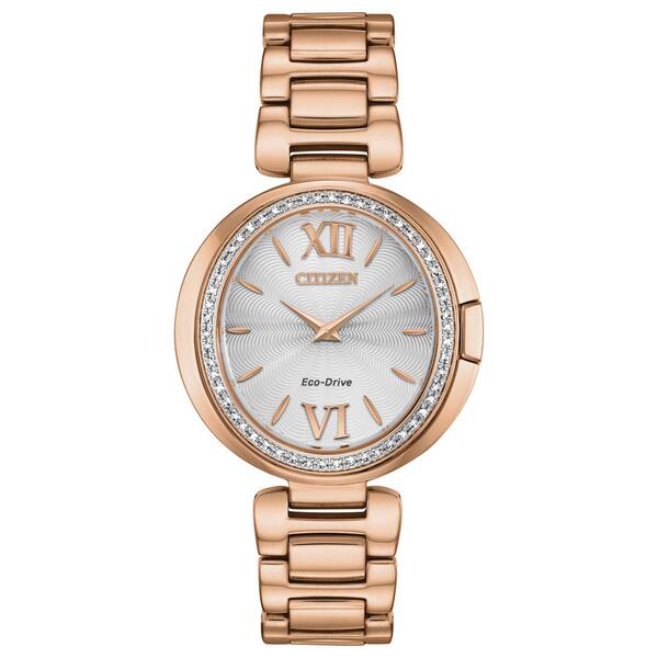 Womens Citizen(R) Eco-Drive Pink Gold Capella - EX1503-54A - image 