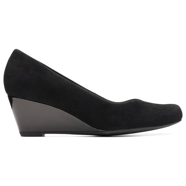 Womens Clarks&#174; Flores Tulip Wedge Pumps