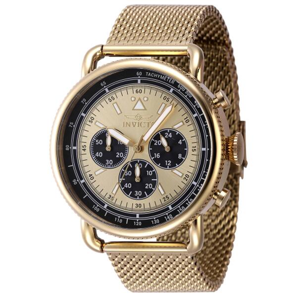 Mens Invicta Speedway Gold Dial Watch - 47360 - image 