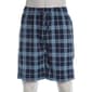 Mens Preswick & Moore(R) Plaid Drawstring Pajama Shorts - Blue - image 1