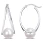 Gemstone Classics&#40;tm&#41; Sterling Silver Cultured Pearl Earrings - image 1