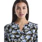 Petite Rafaella® 3/4 Sleeve Floral Henley Blouse - image 3
