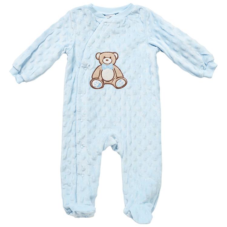 Baby Boy (3-9M) Little Beginnings Teddy Bear Popcorn Sleeper