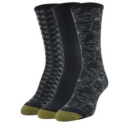 Womens Gold Toe&#40;R&#41; 3pk Ultra Soft Floral Scroll Crew Socks